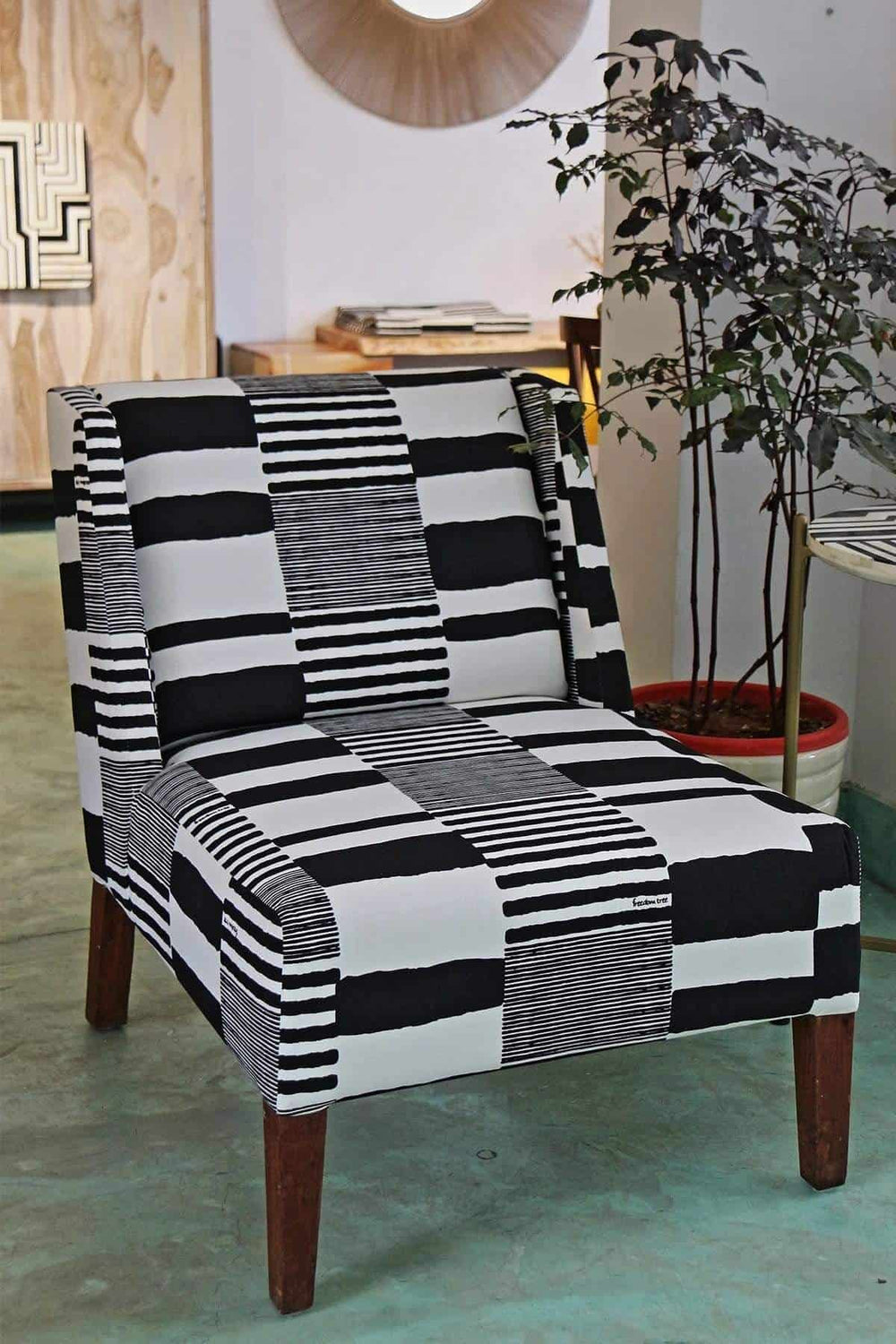 Salaka Black And White Fabric