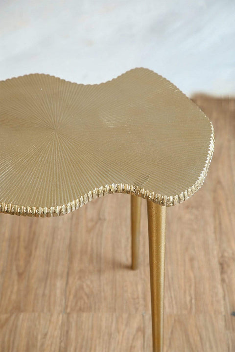 SIDE TABLE Cartograph Side Table (Gold)