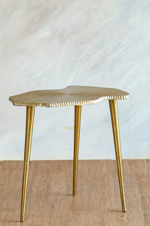 SIDE TABLE Cartograph Side Table (Gold)