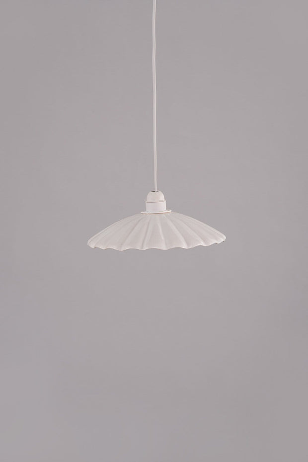 PENDANT LIGHTING Flower Ceramic Pendant Lamp (White)