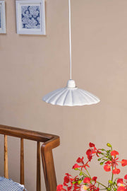 PENDANT LIGHTING Flower Ceramic Pendant Lamp (White)