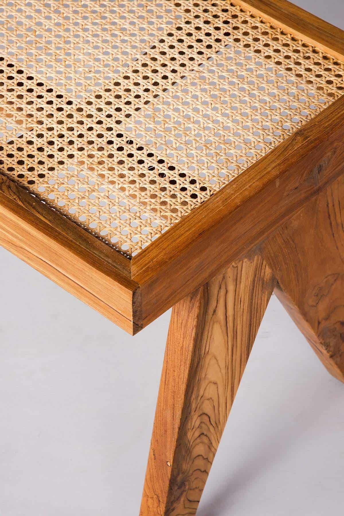 BENCH Civic Bench (Wicker And Teak Wood)