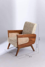 ARMCHAIR Coonoor Accent Chair (Teak Wood)