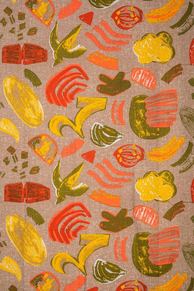 UPHOLSTERY FABRIC SWATCH Crayon Upholstery Fabric (Peach) Swatch