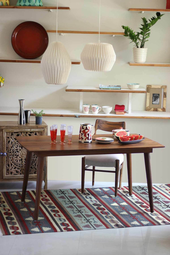 DINING TABLE Curved Teak Wood Dining Table
