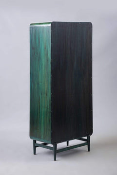 CABINET Damask Roz Teal Cabinet (Teak Wood)