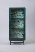 CABINET Damask Roz Teal Cabinet (Teak Wood)