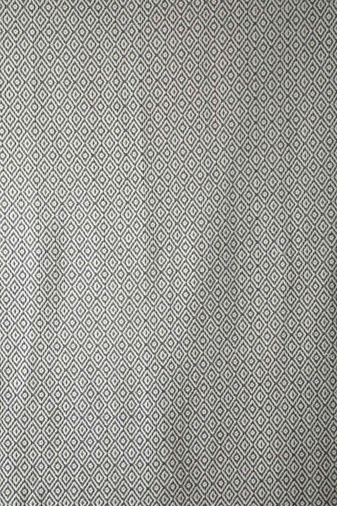 UPHOLSTERY FABRIC SWATCH Diamond Upholstery Fabric (White/Teal) Swatch