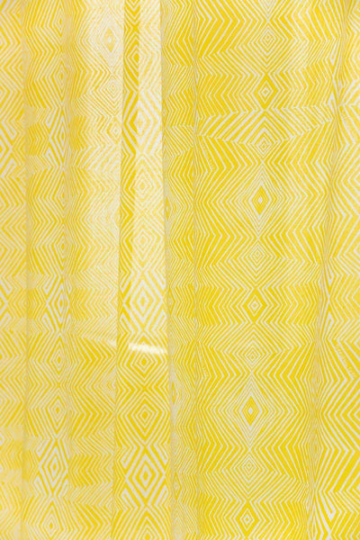 SHEER FABRIC AND CURTAINS SWATCH Diamond Yellow Sheer Fabric Swatch