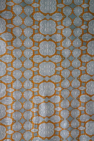 COTTON FABRIC AND CURTAINS SWATCH Dve Cotton Fabric And Curtains (Grey/Amber) Swatch