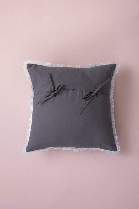PRINTED CUSHIONS Earth Sky Blue Ocean (46 CM X 46 CM) Cushion Cover