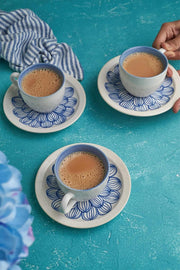 BREAKFAST Elae Cup And Saucer (Set Of 4)