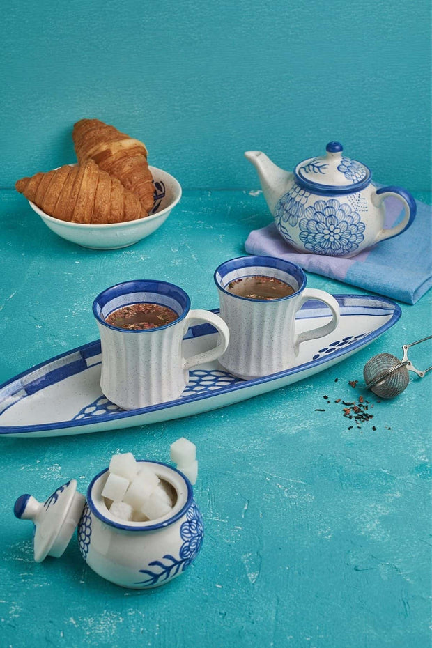 BREAKFAST Elae Tea Pot (Blue Speckle)