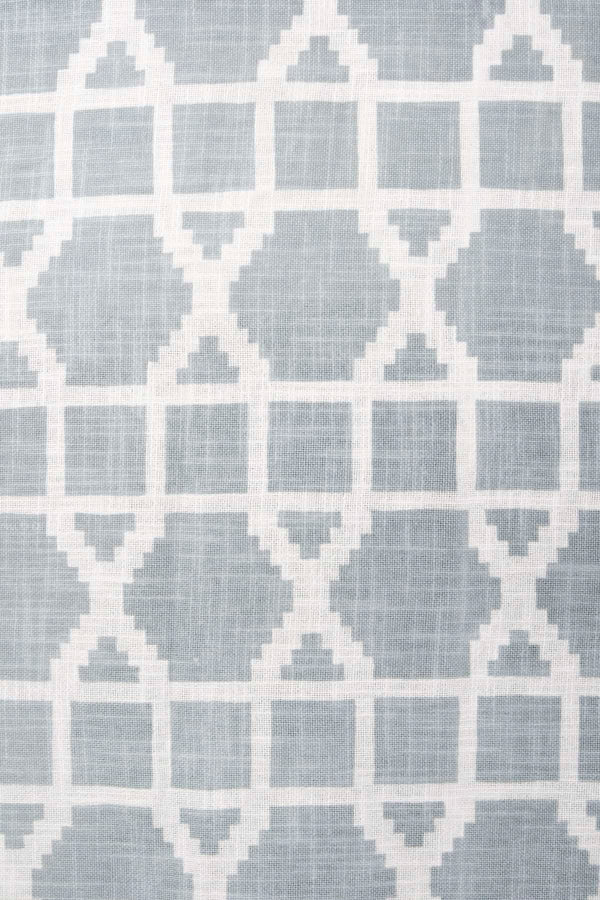 Lattice Grey Upholstery Fabric Swatch