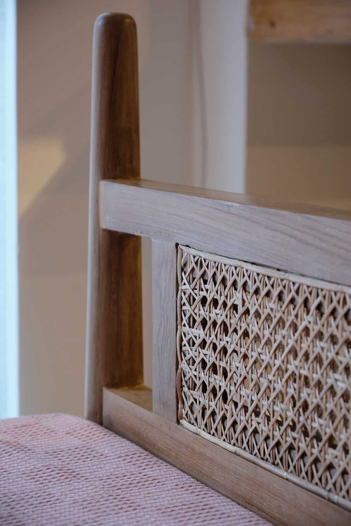 BED Four Poster Wicker Bed (Natural)