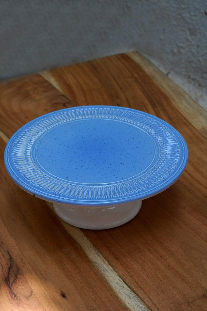 Blue and hotsell white cake stand