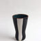 Glass Shape Ceramic Vase (Black And White)