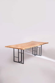 DINING TABLE Grid Live Edge Dining Table