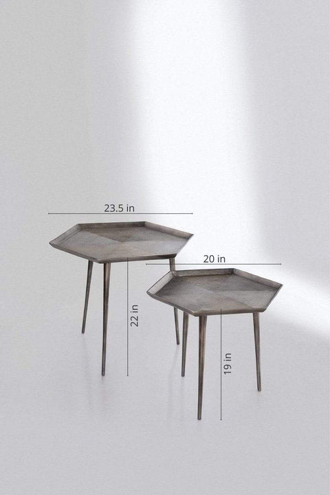 SIDE TABLE Hexa Side Table Set