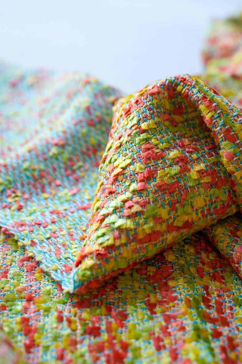 UPHOLSTERY FABRIC SWATCH Honeypot Tweed Upholstery (Multi-Colored) Swatch