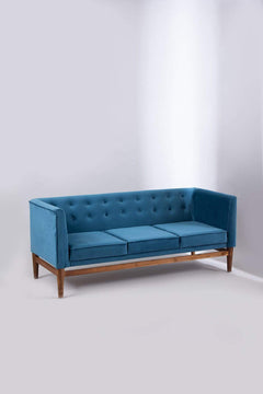 UPHOLSTERY FABRIC Indigo Velvet Upholstery Fabric