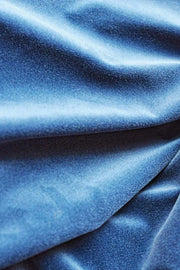UPHOLSTERY FABRIC SWATCH Indigo Velvet Upholstery Fabric Swatch