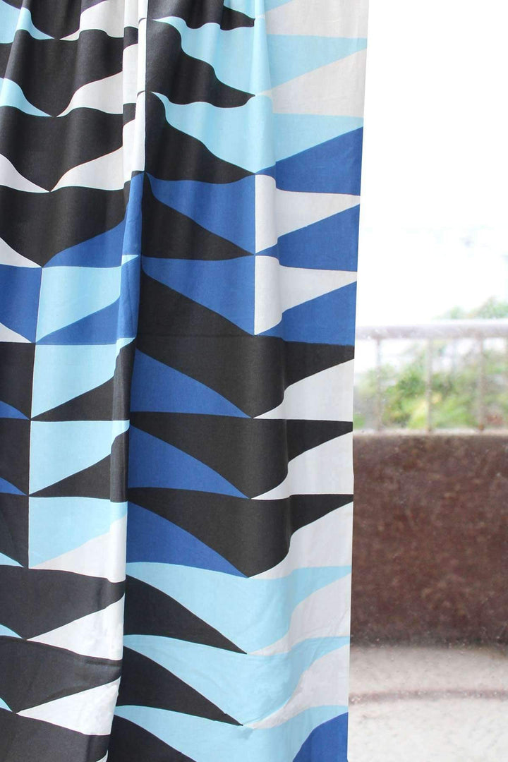 COTTON FABRIC AND CURTAINS Jiddu Cotton Fabric And Curtains (Cobalt)