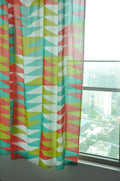 SHEER FABRIC AND CURTAINS Jiddu Sheer Fabric And Curtains (Coral)