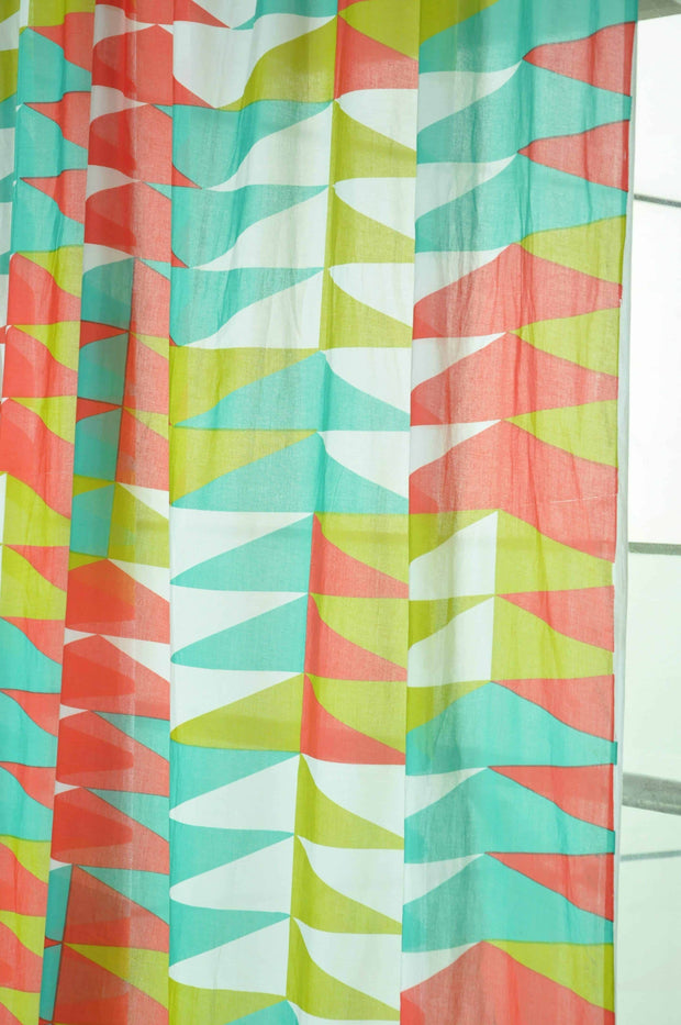 SHEER FABRIC AND CURTAINS Jiddu Sheer Fabric And Curtains (Coral)