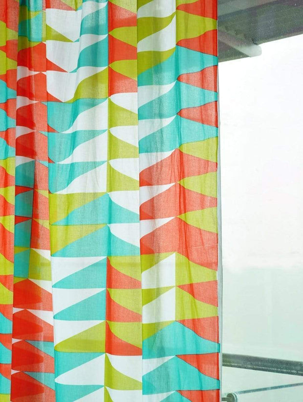 SHEER FABRIC AND CURTAINS Jiddu Sheer Fabric And Curtains (Coral)