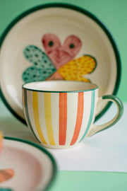 BREAKFAST Joyee Cup And Saucer (Set of 4)