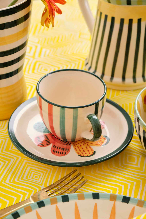 BREAKFAST Joyee Cup And Saucer (Set of 4)