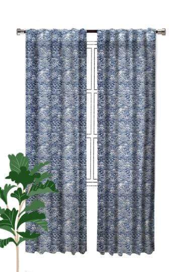 COTTON FABRIC AND CURTAINS Kabo Cotton Fabric And Curtains (Blue)