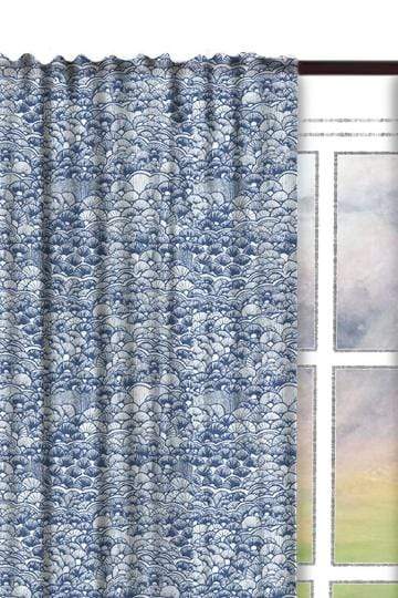 COTTON FABRIC AND CURTAINS Kabo Cotton Fabric And Curtains (Blue)
