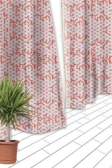 COTTON FABRIC AND CURTAINS SWATCH Kamu Cotton Fabric And Curtains (Red) Swatch