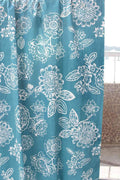 COTTON FABRIC AND CURTAINS Kausuma Cotton Fabric And Curtains (Teal)