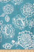 COTTON FABRIC AND CURTAINS Kausuma Cotton Fabric And Curtains (Teal)