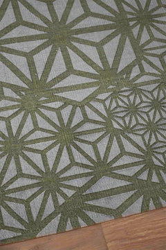 PRINT & PATTERN RUGS Kiwach Printed Rug (Deep Forest  Green)