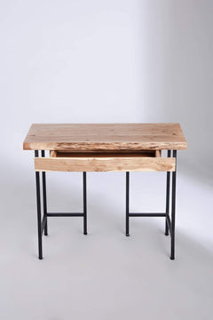 Kobe Study Table (Acacia Wood And Metal)