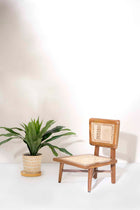 Kobe Teak Wood And Wicker Accent Chair
