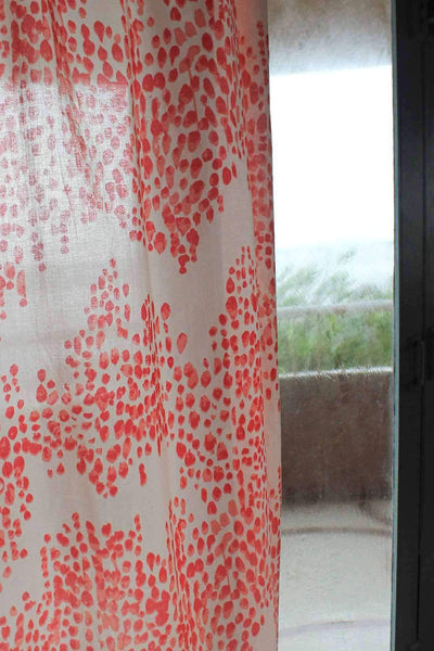 SHEER FABRIC AND CURTAINS Konnoi Sheer Fabric And Curtains (Pink)