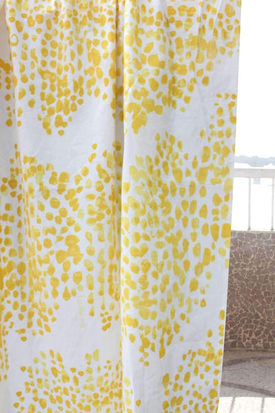 COTTON FABRIC AND CURTAINS Konnoi Cotton Fabric And Curtains (Yellow)
