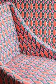 UPHOLSTERY FABRIC Lakka Hot Pink/Teal Upholstery Fabric