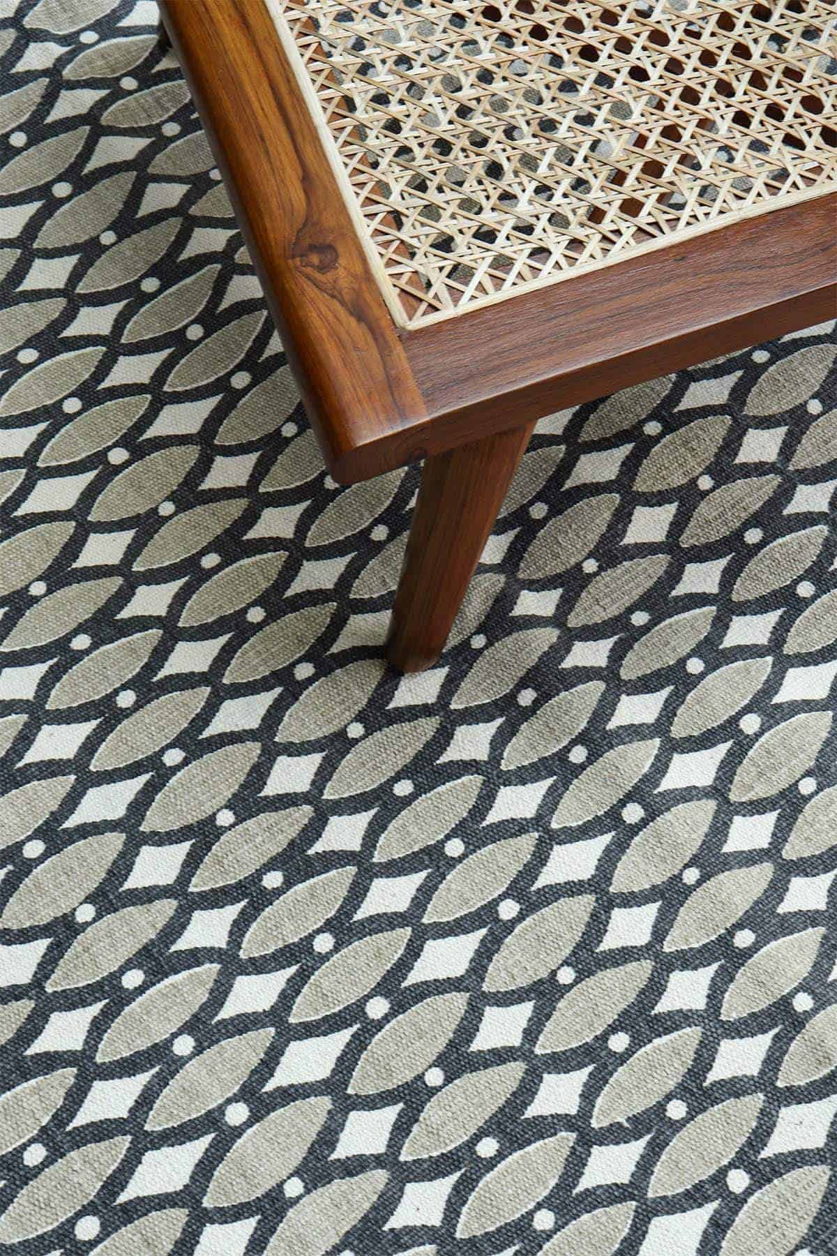 PRINTED RUG Lakka Printed Rug (White/Grey)