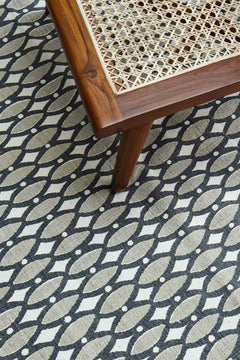 PRINTED RUG Lakka Printed Rug (White/Grey)