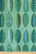 UPHOLSTERY FABRIC Leaf Alone Mint Upholstery Fabric