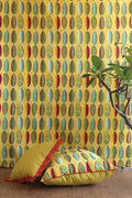 UPHOLSTERY FABRIC Leaf Alone Yellow Upholstery Fabric