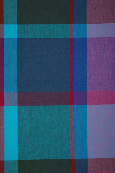 UPHOLSTERY FABRIC SWATCH Madras Twilight Upholstery Fabric (Multi-Colored) Swatch