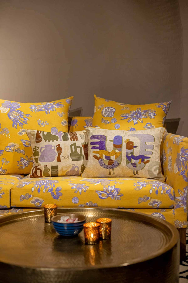 UPHOLSTERY FABRIC SWATCH Mahua Upholstery Fabric (Naples Yellow) Swatch