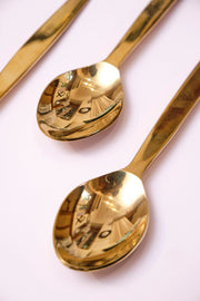 CUTLERY Matte Gold Spoon Set (Set Of 4)